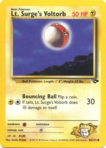Lt. Surge's Voltorb (86/132) [Gym Challenge Unlimited] | Dragon's Lair Comics and Fantasy Houston TX