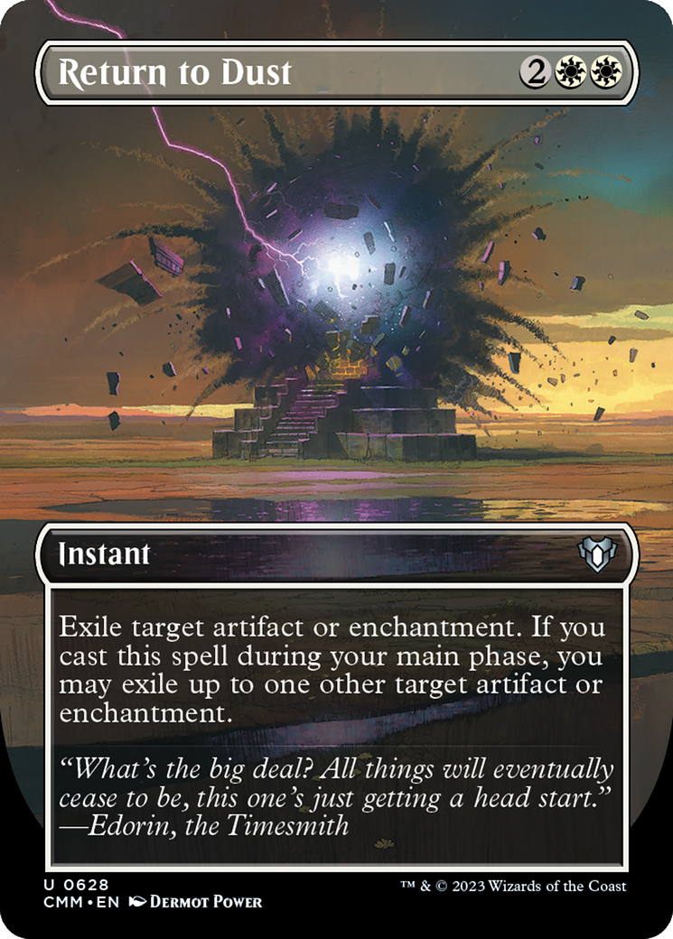 Return to Dust (Borderless Alternate Art) [Commander Masters] | Dragon's Lair Comics and Fantasy Houston TX