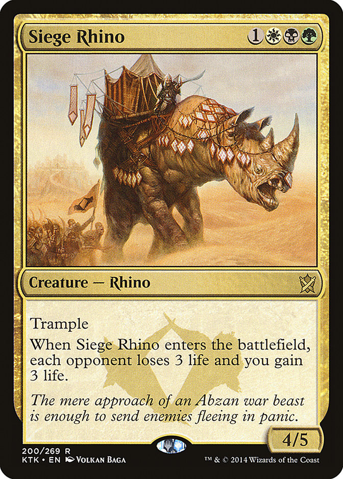 Siege Rhino [Khans of Tarkir] | Dragon's Lair Comics and Fantasy Houston TX