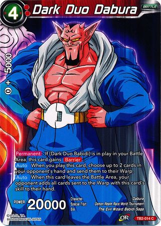 Dark Duo Dabura (TB2-014) [World Martial Arts Tournament] | Dragon's Lair Comics and Fantasy Houston TX