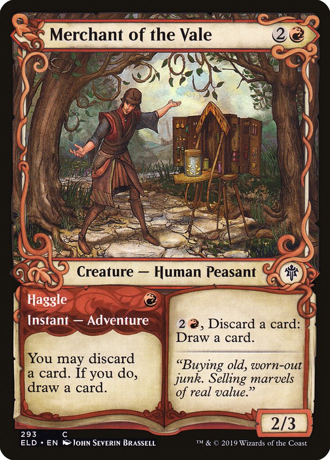 Merchant of the Vale // Haggle (Showcase) [Throne of Eldraine] | Dragon's Lair Comics and Fantasy Houston TX
