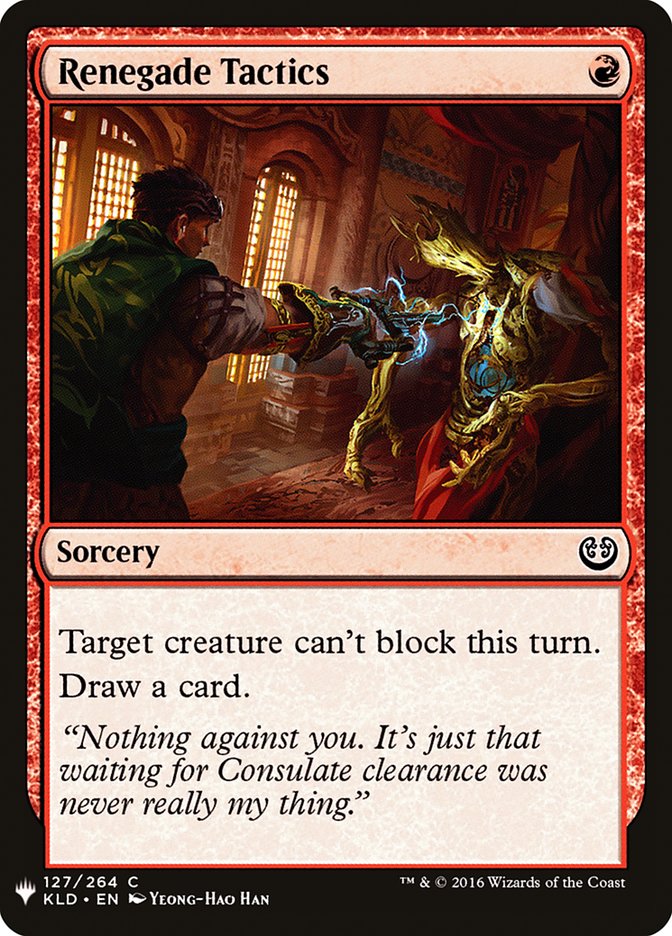 Renegade Tactics [Mystery Booster] | Dragon's Lair Comics and Fantasy Houston TX