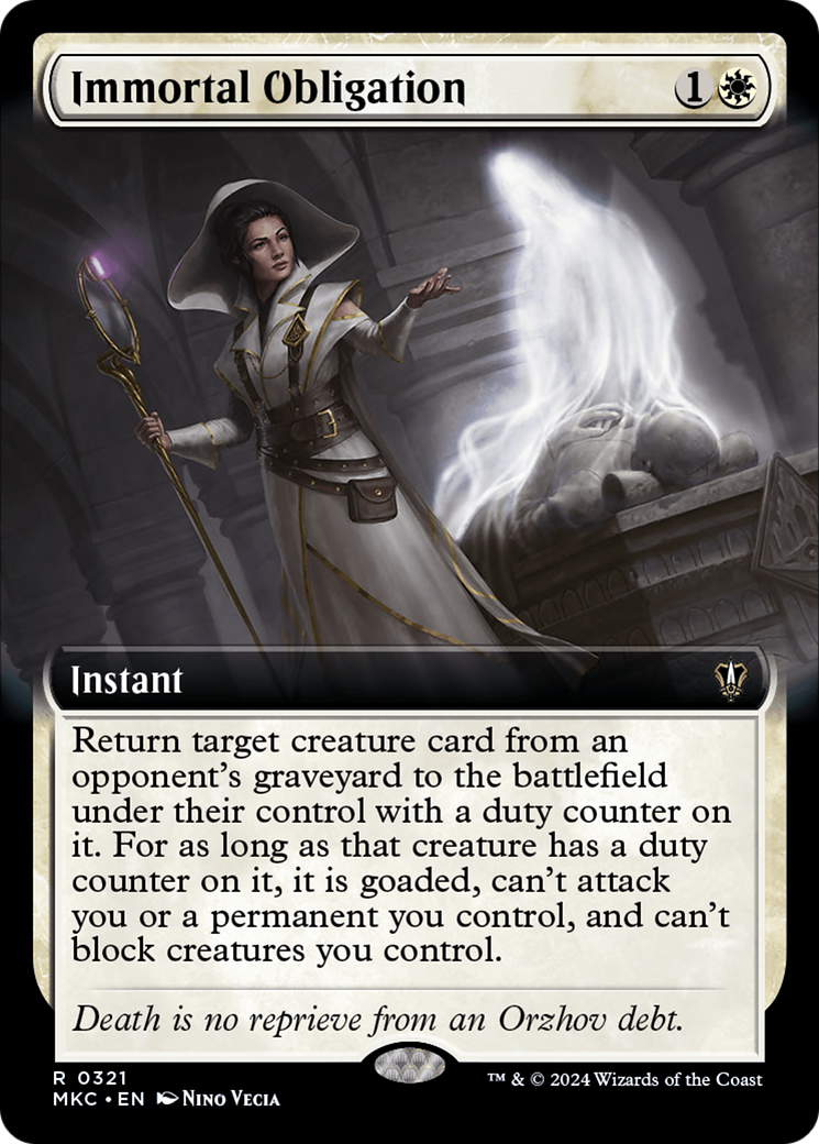 Immortal Obligation (Extended Art) [Murders at Karlov Manor Commander] | Dragon's Lair Comics and Fantasy Houston TX