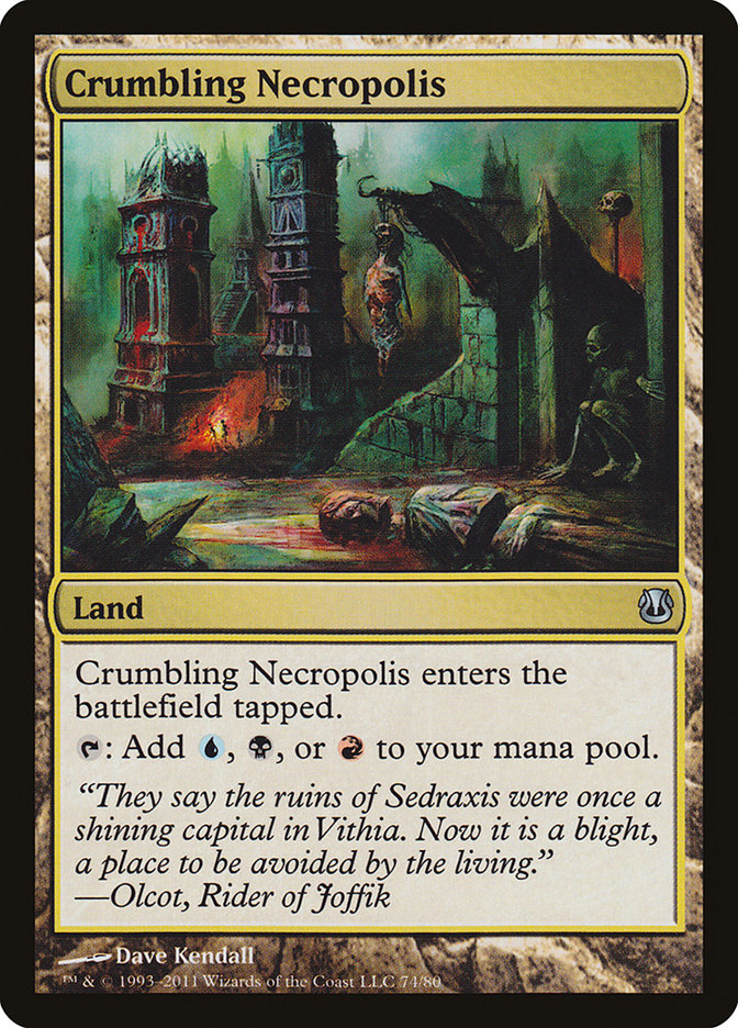 Crumbling Necropolis [Duel Decks: Ajani vs. Nicol Bolas] | Dragon's Lair Comics and Fantasy Houston TX