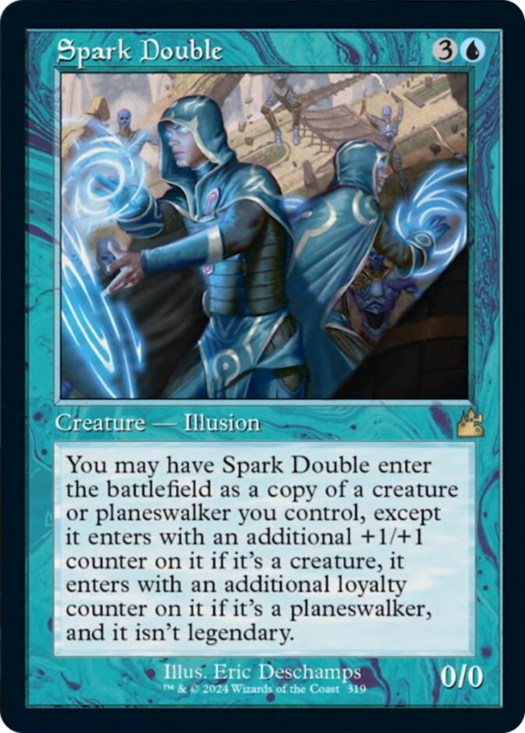 Spark Double (Retro Frame) [Ravnica Remastered] | Dragon's Lair Comics and Fantasy Houston TX