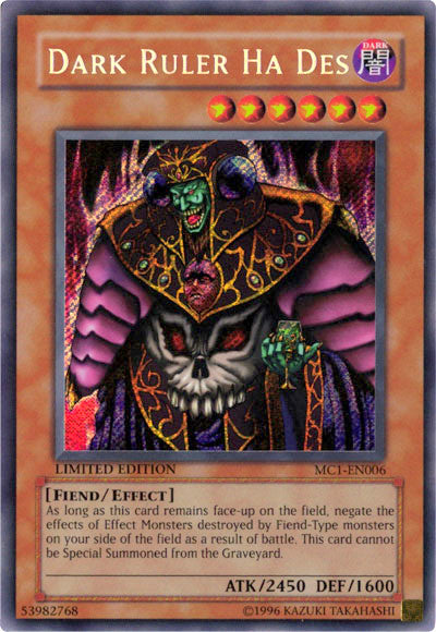 Dark Ruler Ha Des [MC1-EN006] Secret Rare | Dragon's Lair Comics and Fantasy Houston TX
