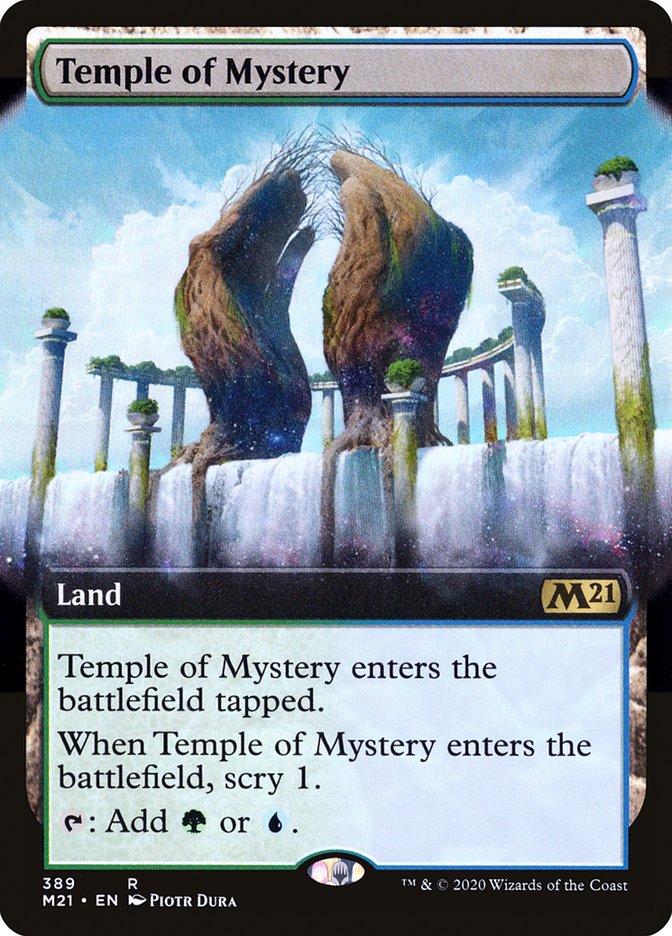 Temple of Mystery (Extended Art) [Core Set 2021] | Dragon's Lair Comics and Fantasy Houston TX