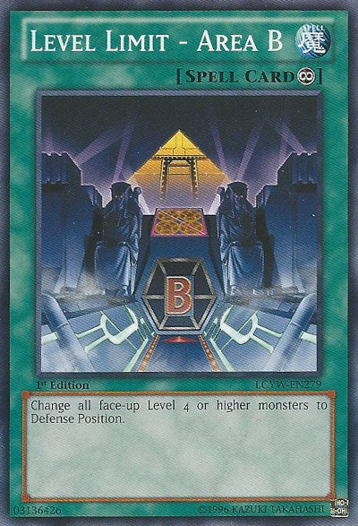 Level Limit - Area B [LCYW-EN279] Common | Dragon's Lair Comics and Fantasy Houston TX
