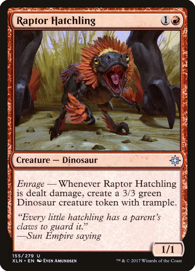 Raptor Hatchling [Ixalan] | Dragon's Lair Comics and Fantasy Houston TX
