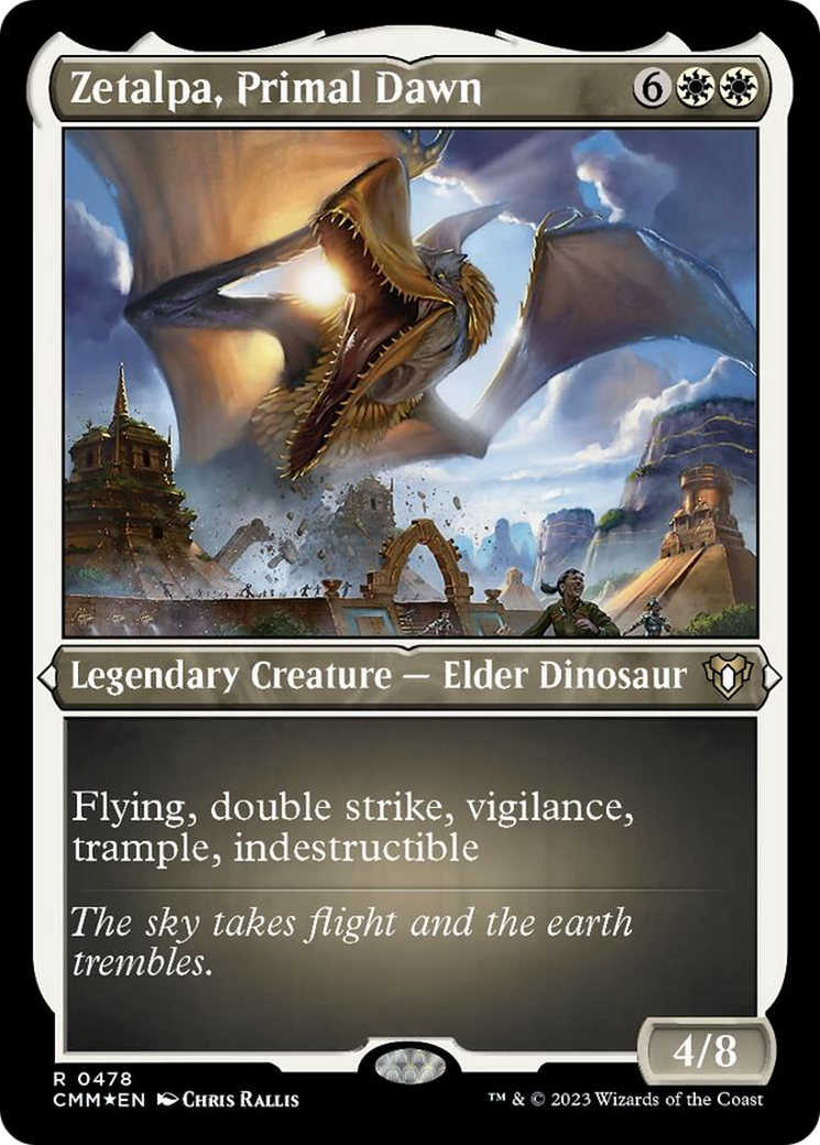 Zetalpa, Primal Dawn (Foil Etched) [Commander Masters] | Dragon's Lair Comics and Fantasy Houston TX
