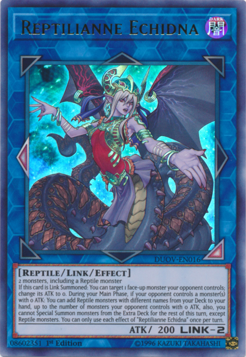 Reptilianne Echidna [DUOV-EN016] Ultra Rare | Dragon's Lair Comics and Fantasy Houston TX