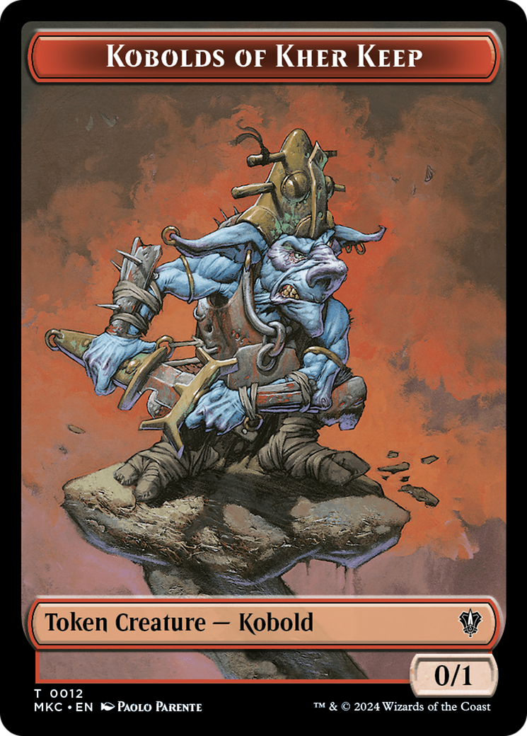 Gold // Kobolds of Kher Keep Double-Sided Token [Murders at Karlov Manor Commander Tokens] | Dragon's Lair Comics and Fantasy Houston TX