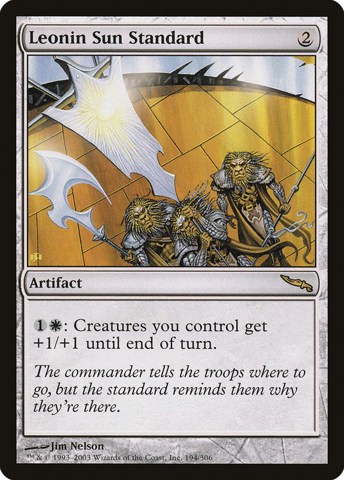 Leonin Sun Standard [Mirrodin] | Dragon's Lair Comics and Fantasy Houston TX