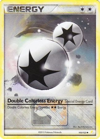 Double Colorless Energy (103/123) (League Promo) [HeartGold & SoulSilver: Base Set] | Dragon's Lair Comics and Fantasy Houston TX