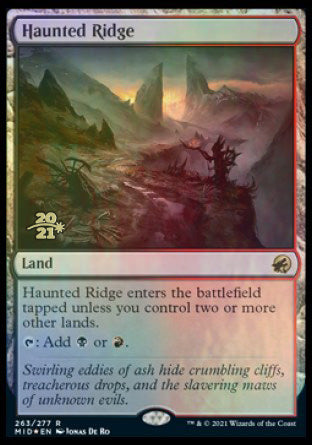 Haunted Ridge [Innistrad: Midnight Hunt Prerelease Promos] | Dragon's Lair Comics and Fantasy Houston TX