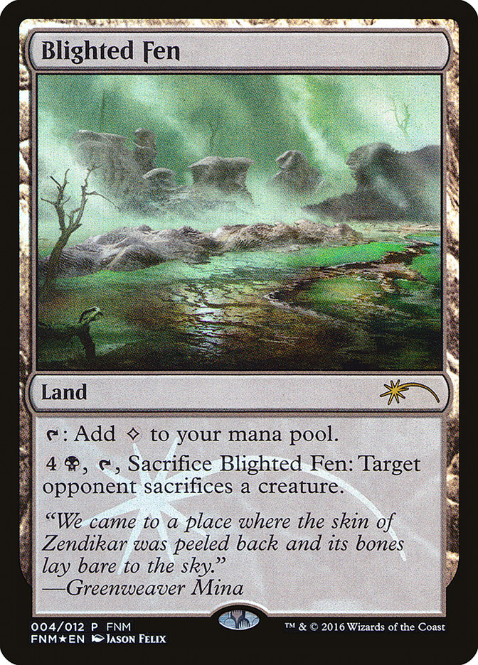 Blighted Fen [Friday Night Magic 2016] | Dragon's Lair Comics and Fantasy Houston TX