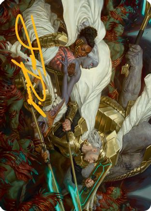 Storm the Seedcore Art Card (Gold-Stamped Signature) [March of the Machine Art Series] | Dragon's Lair Comics and Fantasy Houston TX