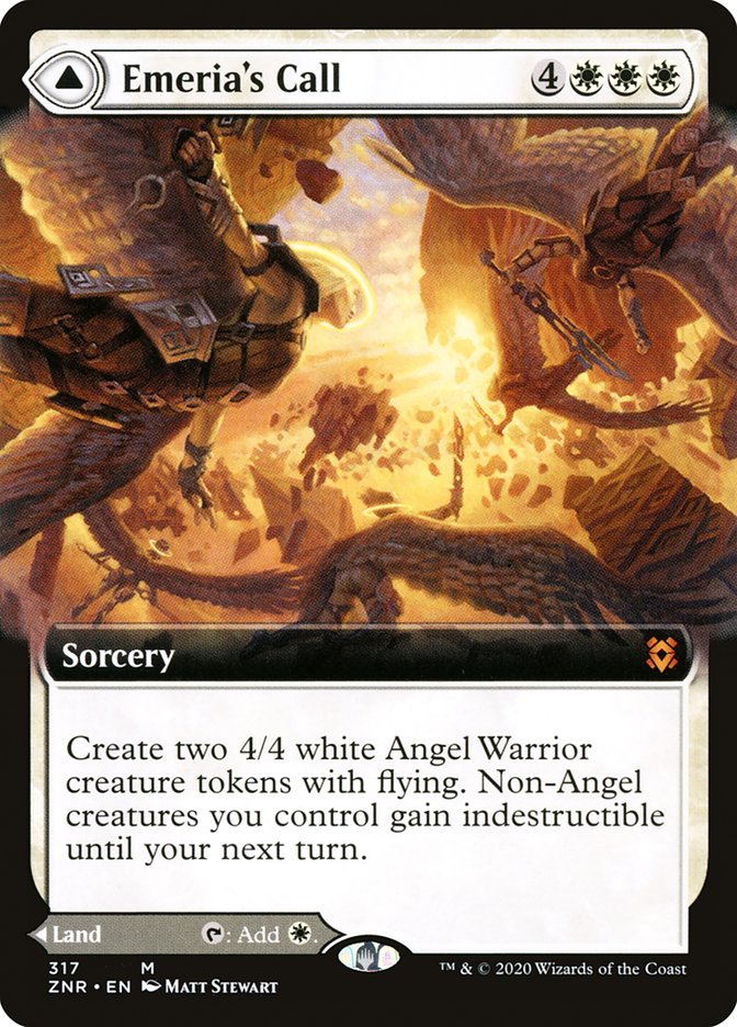Emeria's Call // Emeria, Shattered Skyclave (Extended Art) [Zendikar Rising] | Dragon's Lair Comics and Fantasy Houston TX