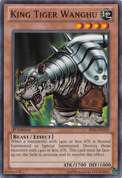 King Tiger Wanghu [BP01-EN129] Common | Dragon's Lair Comics and Fantasy Houston TX