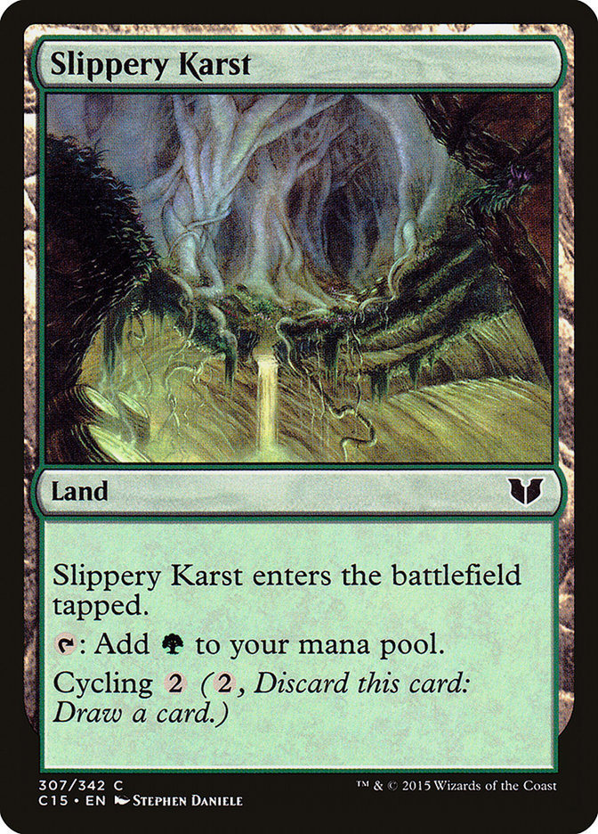 Slippery Karst [Commander 2015] | Dragon's Lair Comics and Fantasy Houston TX