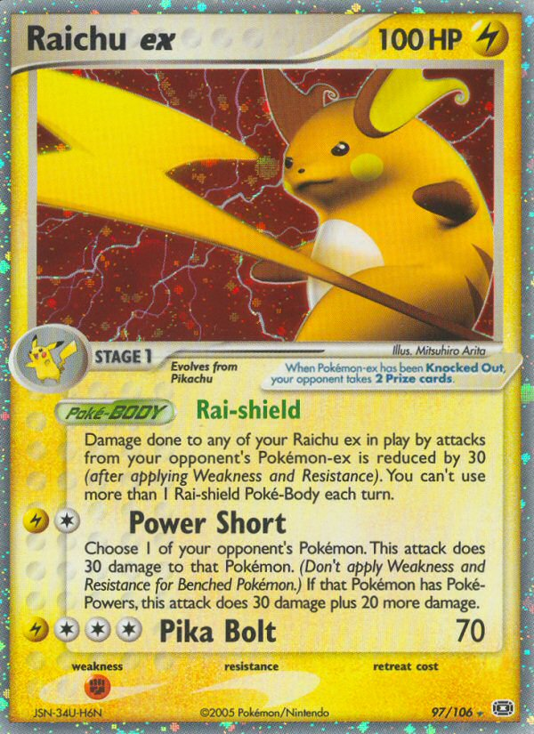 Raichu ex (97/106) [EX: Emerald] | Dragon's Lair Comics and Fantasy Houston TX