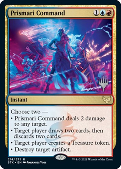 Prismari Command (Promo Pack) [Strixhaven: School of Mages Promos] | Dragon's Lair Comics and Fantasy Houston TX