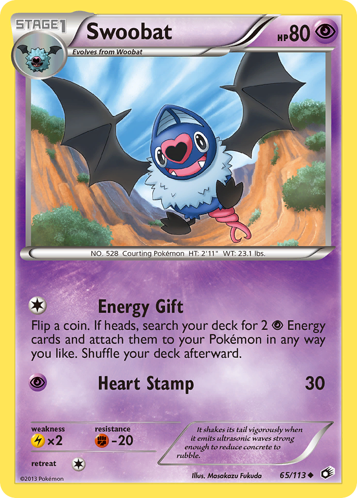 Swoobat (65/113) [Black & White: Legendary Treasures] | Dragon's Lair Comics and Fantasy Houston TX