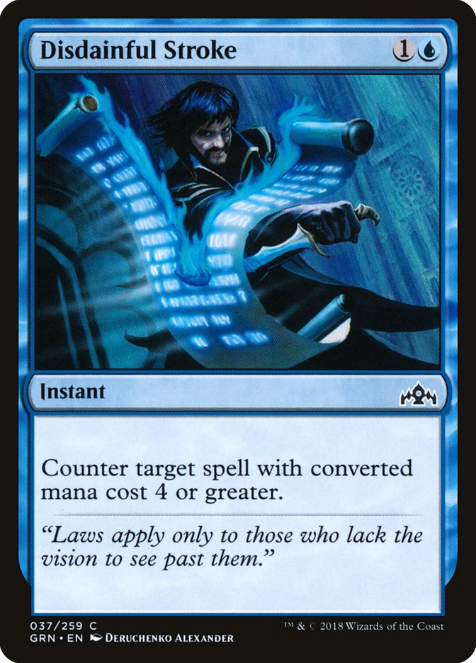 Disdainful Stroke [Guilds of Ravnica] | Dragon's Lair Comics and Fantasy Houston TX