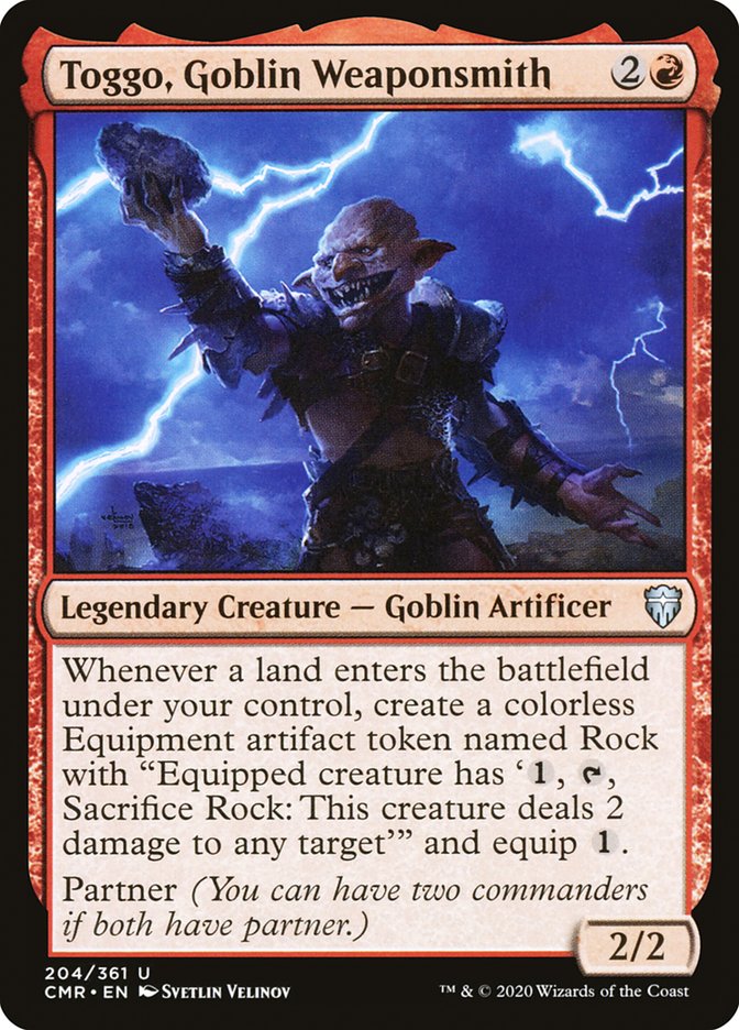 Toggo, Goblin Weaponsmith [Commander Legends] | Dragon's Lair Comics and Fantasy Houston TX