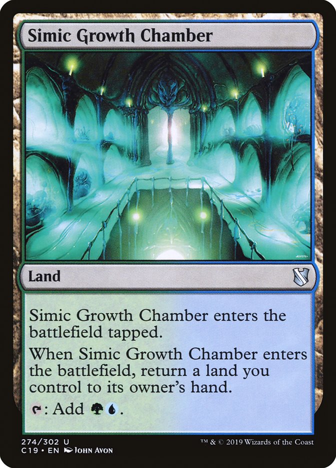 Simic Growth Chamber [Commander 2019] | Dragon's Lair Comics and Fantasy Houston TX