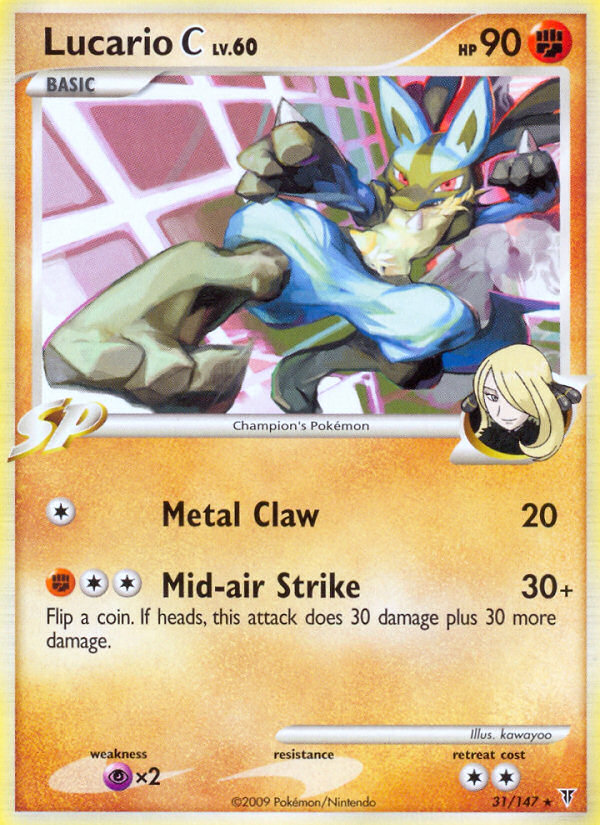 Lucario C (31/147) [Platinum: Supreme Victors] | Dragon's Lair Comics and Fantasy Houston TX
