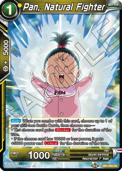 Pan, Natural Fighter (Reprint) (DB1-065) [Battle Evolution Booster] | Dragon's Lair Comics and Fantasy Houston TX
