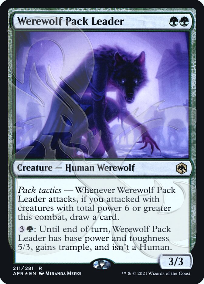 Werewolf Pack Leader (Ampersand Promo) [Dungeons & Dragons: Adventures in the Forgotten Realms Promos] | Dragon's Lair Comics and Fantasy Houston TX