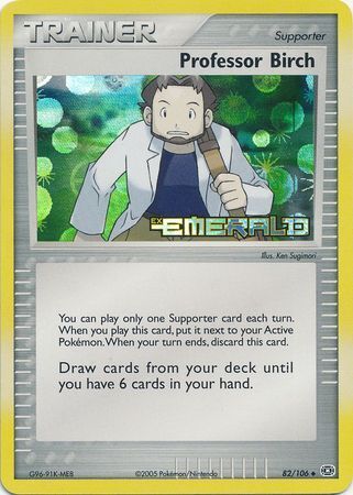 Professor Birch (82/106) (Stamped) [EX: Emerald] | Dragon's Lair Comics and Fantasy Houston TX