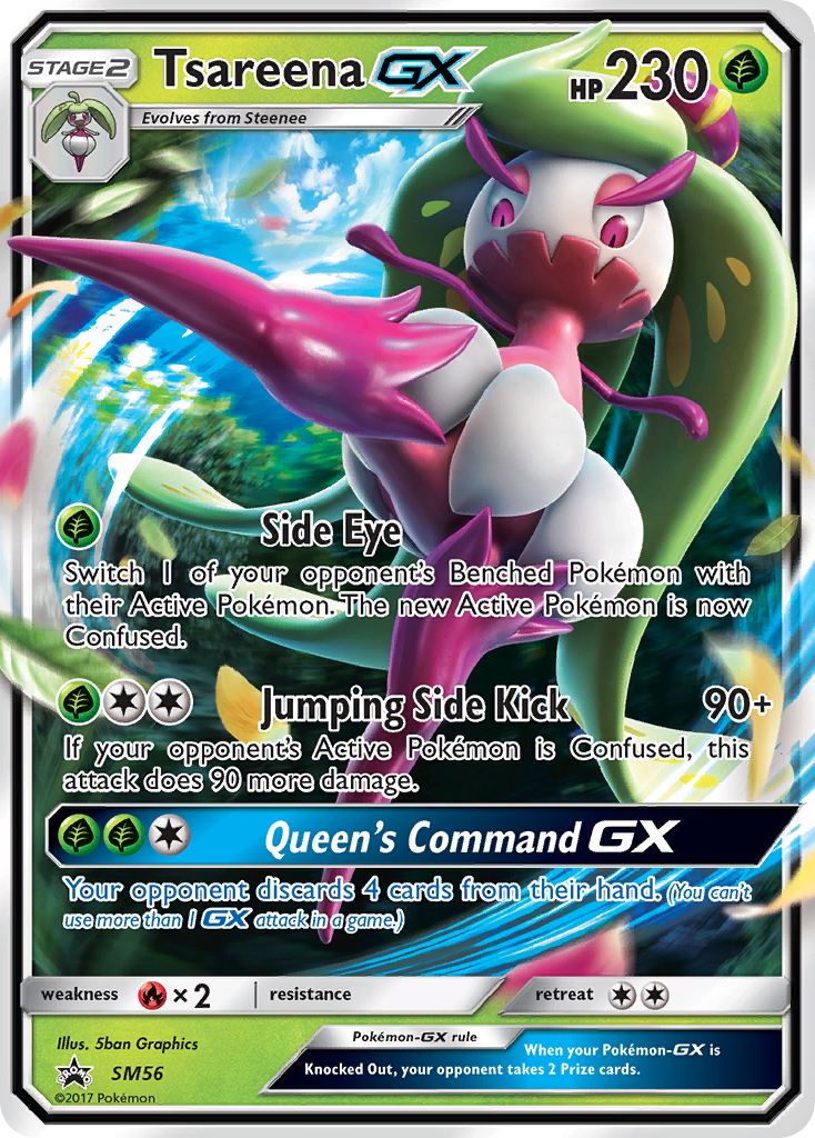 Tsareena GX (SM56) [Sun & Moon: Black Star Promos] | Dragon's Lair Comics and Fantasy Houston TX