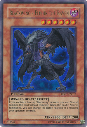 Blackwing - Elphin the Raven [RGBT-EN013] Ultra Rare | Dragon's Lair Comics and Fantasy Houston TX