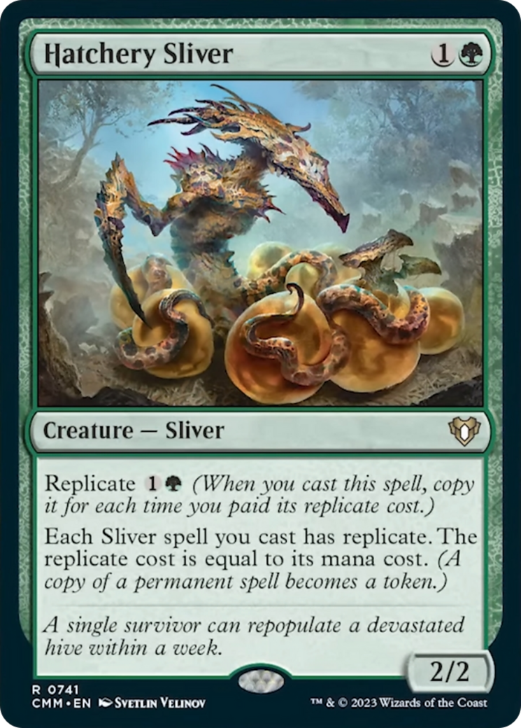 Hatchery Sliver [Commander Masters] | Dragon's Lair Comics and Fantasy Houston TX