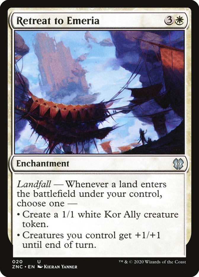 Retreat to Emeria [Zendikar Rising Commander] | Dragon's Lair Comics and Fantasy Houston TX