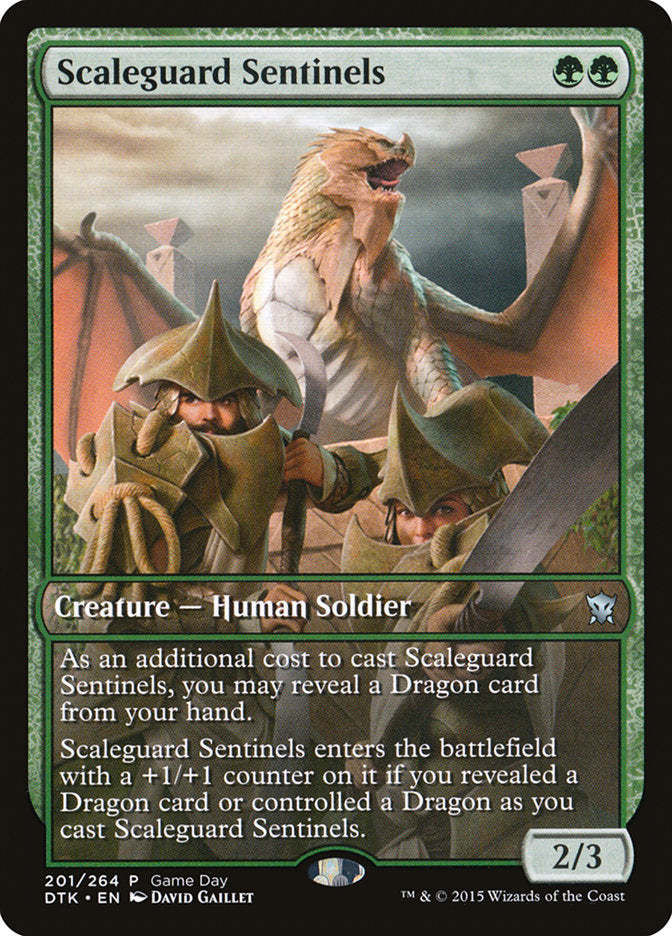 Scaleguard Sentinels (Game Day) [Dragons of Tarkir Promos] | Dragon's Lair Comics and Fantasy Houston TX