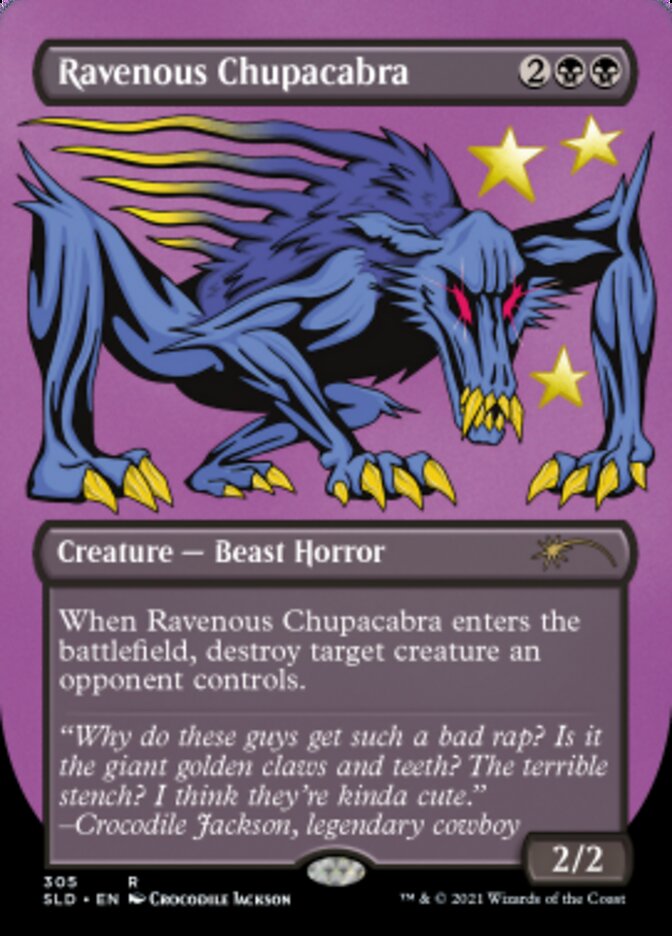 Ravenous Chupacabra (Borderless) [Secret Lair Drop Series] | Dragon's Lair Comics and Fantasy Houston TX