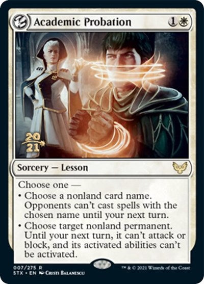 Academic Probation [Strixhaven: School of Mages Prerelease Promos] | Dragon's Lair Comics and Fantasy Houston TX