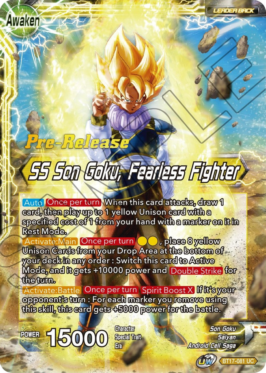 Son Goku // SS Son Goku, Fearless Fighter (BT17-081) [Ultimate Squad Prerelease Promos] | Dragon's Lair Comics and Fantasy Houston TX