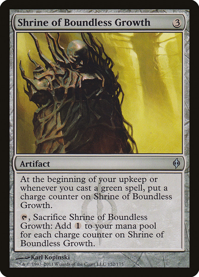 Shrine of Boundless Growth [New Phyrexia] | Dragon's Lair Comics and Fantasy Houston TX