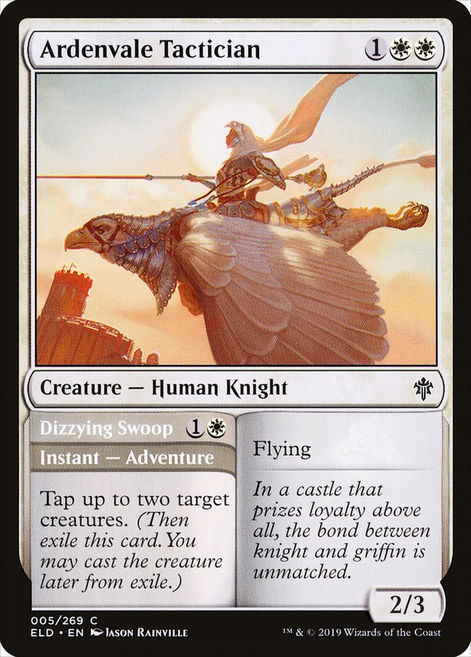 Ardenvale Tactician // Dizzying Swoop [Throne of Eldraine] | Dragon's Lair Comics and Fantasy Houston TX