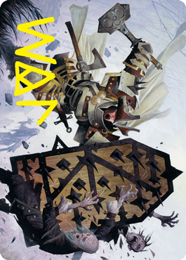 Estwald Shieldbasher Art Card (Gold-Stamped Signature) [Innistrad: Crimson Vow Art Series] | Dragon's Lair Comics and Fantasy Houston TX