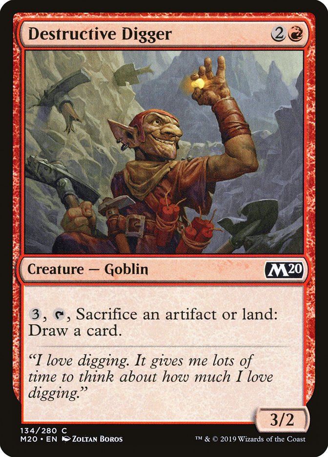 Destructive Digger [Core Set 2020] | Dragon's Lair Comics and Fantasy Houston TX