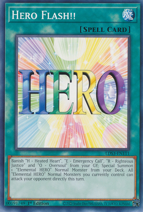 Hero Flash!! [LDS3-EN111] Common | Dragon's Lair Comics and Fantasy Houston TX
