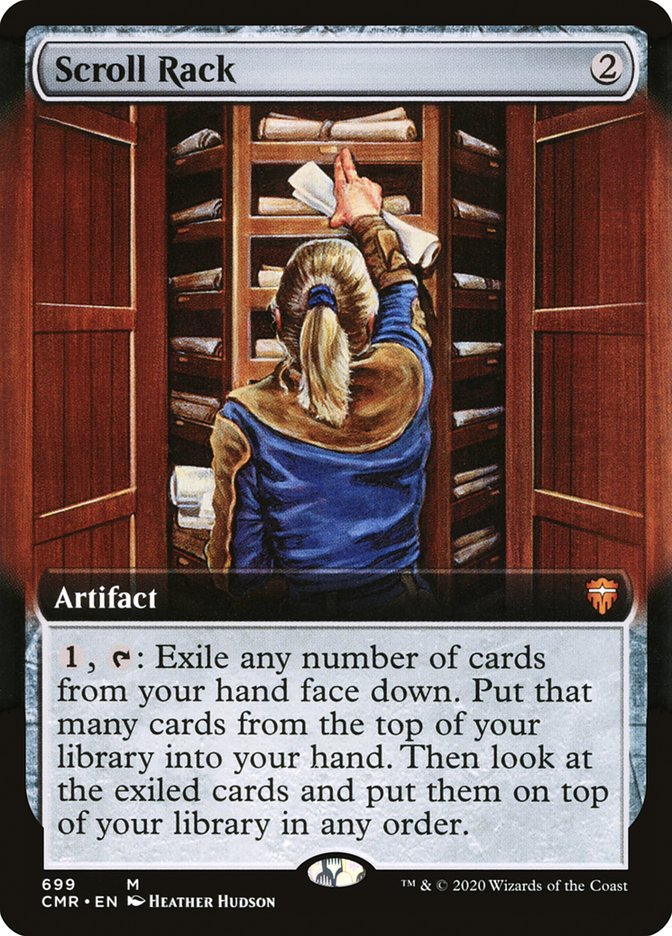 Scroll Rack (Extended Art) [Commander Legends] | Dragon's Lair Comics and Fantasy Houston TX