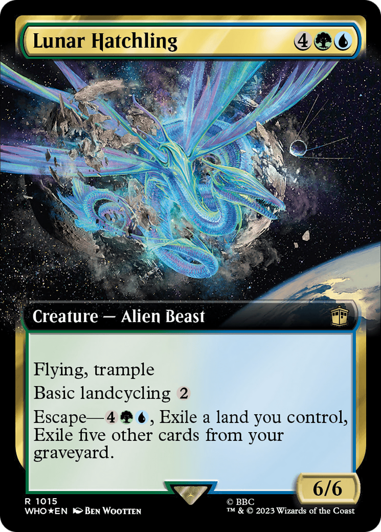 Lunar Hatchling (Extended Art) (Surge Foil) [Doctor Who] | Dragon's Lair Comics and Fantasy Houston TX