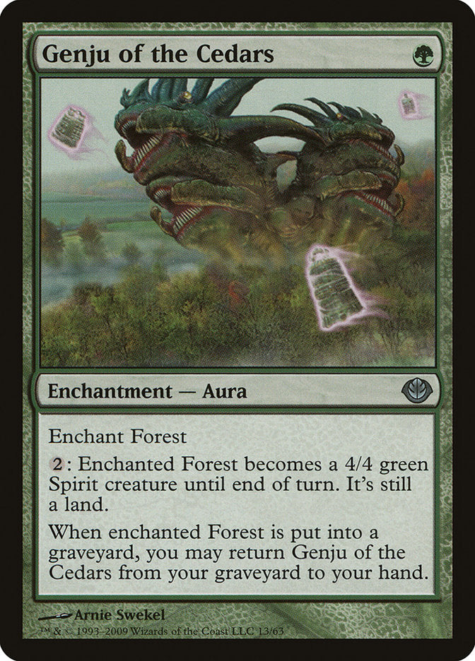 Genju of the Cedars [Duel Decks: Garruk vs. Liliana] | Dragon's Lair Comics and Fantasy Houston TX
